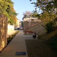 Vista dell'ingresso al Parco delle Mura